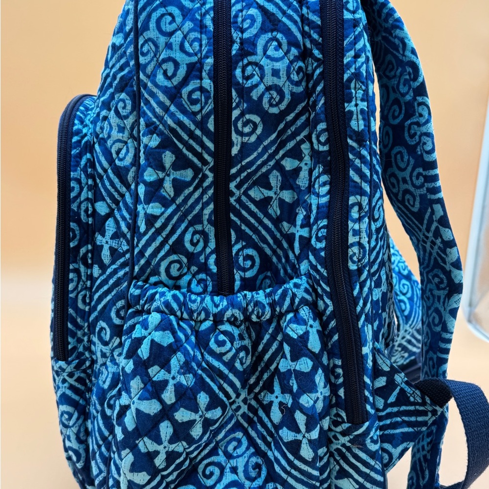Blue Patterned Backpack - image 4